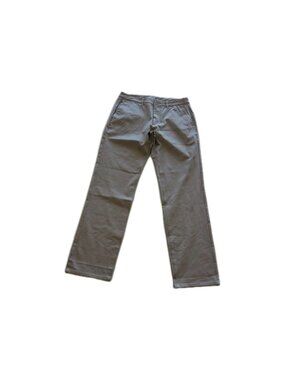 True Classic Pants Mens 33x34 Beige Straight Leg Chino Workwear Solid Comfy